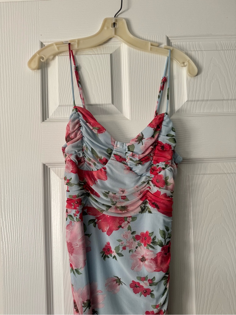 Lulus Ruched Midi Dress - Picture 6 of 7